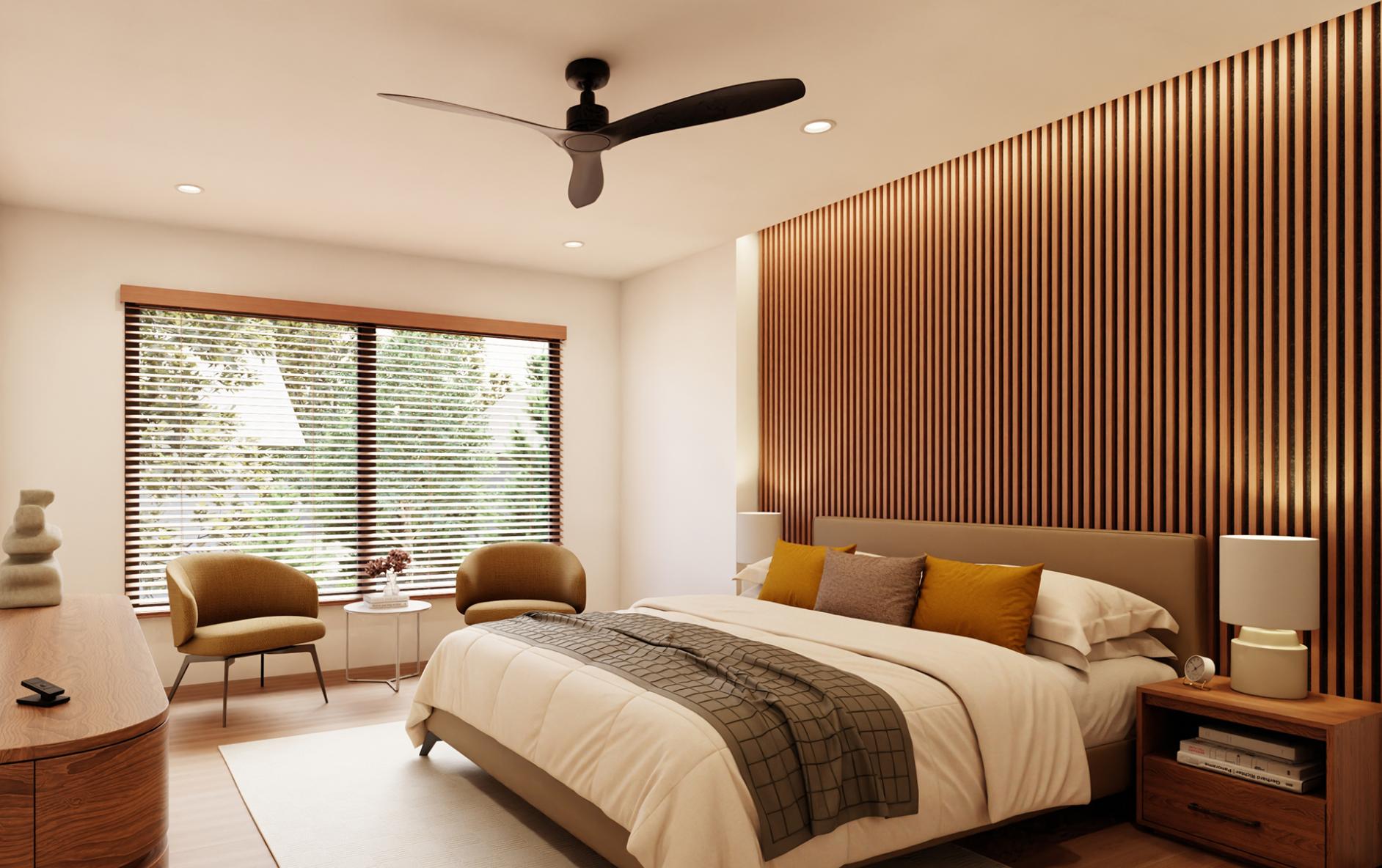 Lumaris tape light being used in a bedroom.